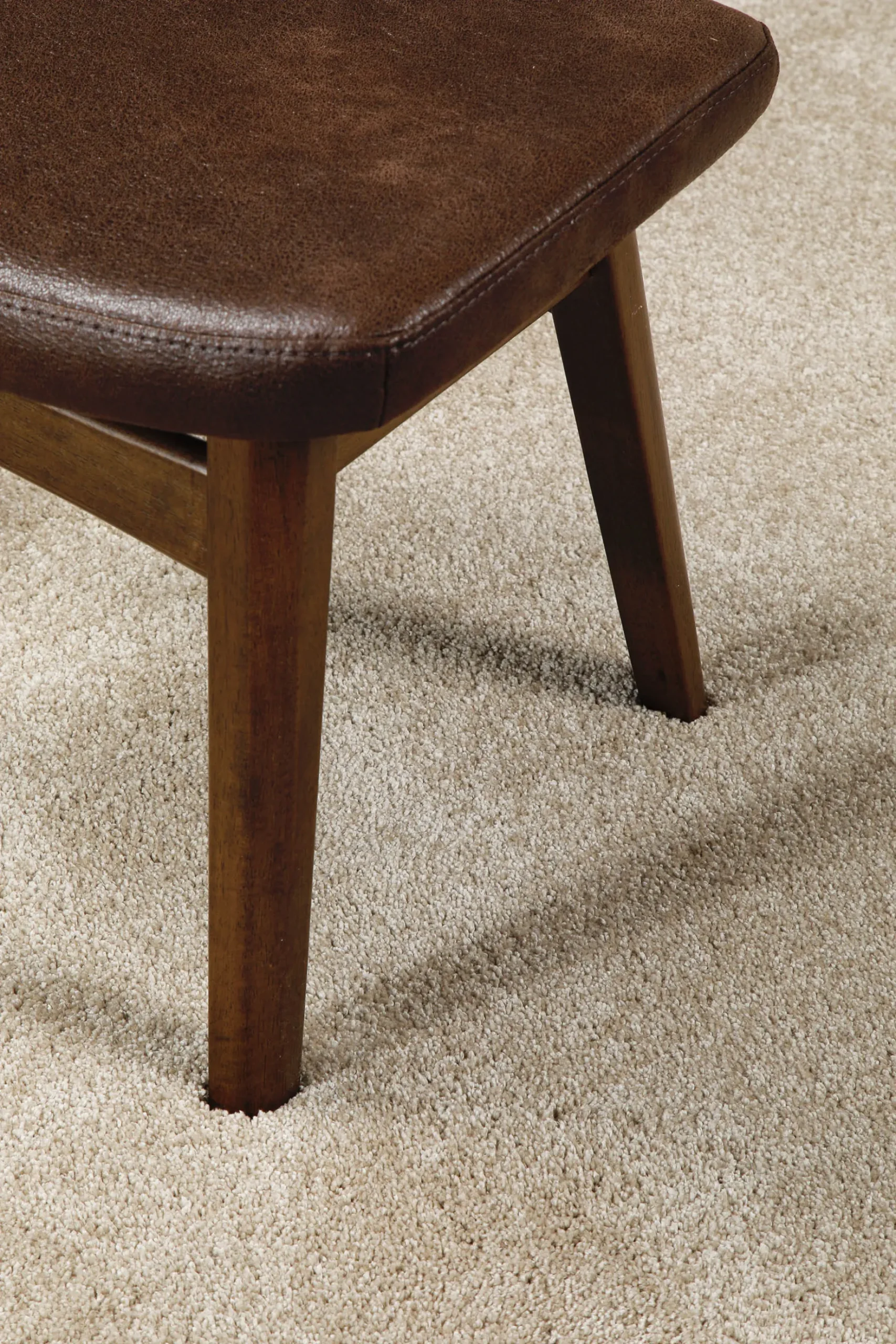 Kurzflorteppich Rund Sand Beige "Wogh" WECONhome
