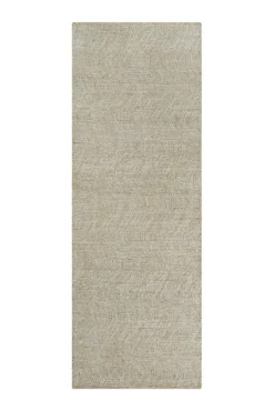 Kurzflor Teppich Rund Sand Beige aus Schurwolle "Hamptons THIRTEEN" WECONhome