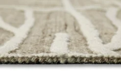 Kurzflor Teppich Rund Taupe meliert "Hamptons TWENTYFIVE" WECONhome