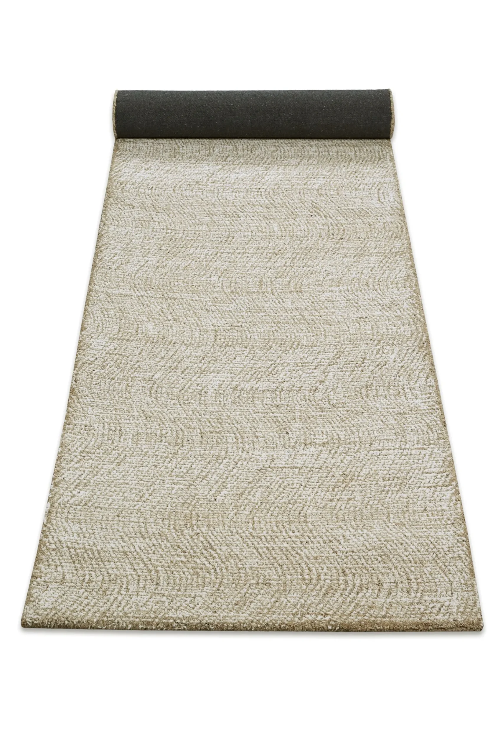Kurzflor Teppich Sand Beige aus Schurwolle "Hamptons THIRTEEN" WECONhome