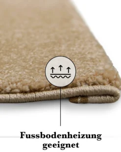 Kurzflorteppich Sand Beige "Freja" WECONhome Basics