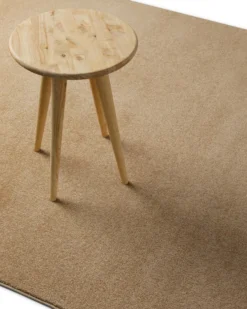 Kurzflorteppich Sand Beige
