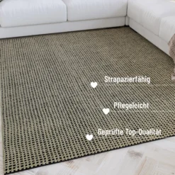 Kurzflor Teppich Sand Beige "Hamptons TWENTYNINE" WECONhome