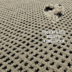 Kurzflor Teppich Sand Beige "Hamptons TWENTYNINE" WECONhome