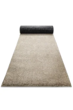 Kurzflorteppich Sand Beige 