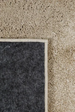 Kurzflorteppich Sand Beige 