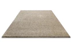Kurzflorteppich Sand Beige 