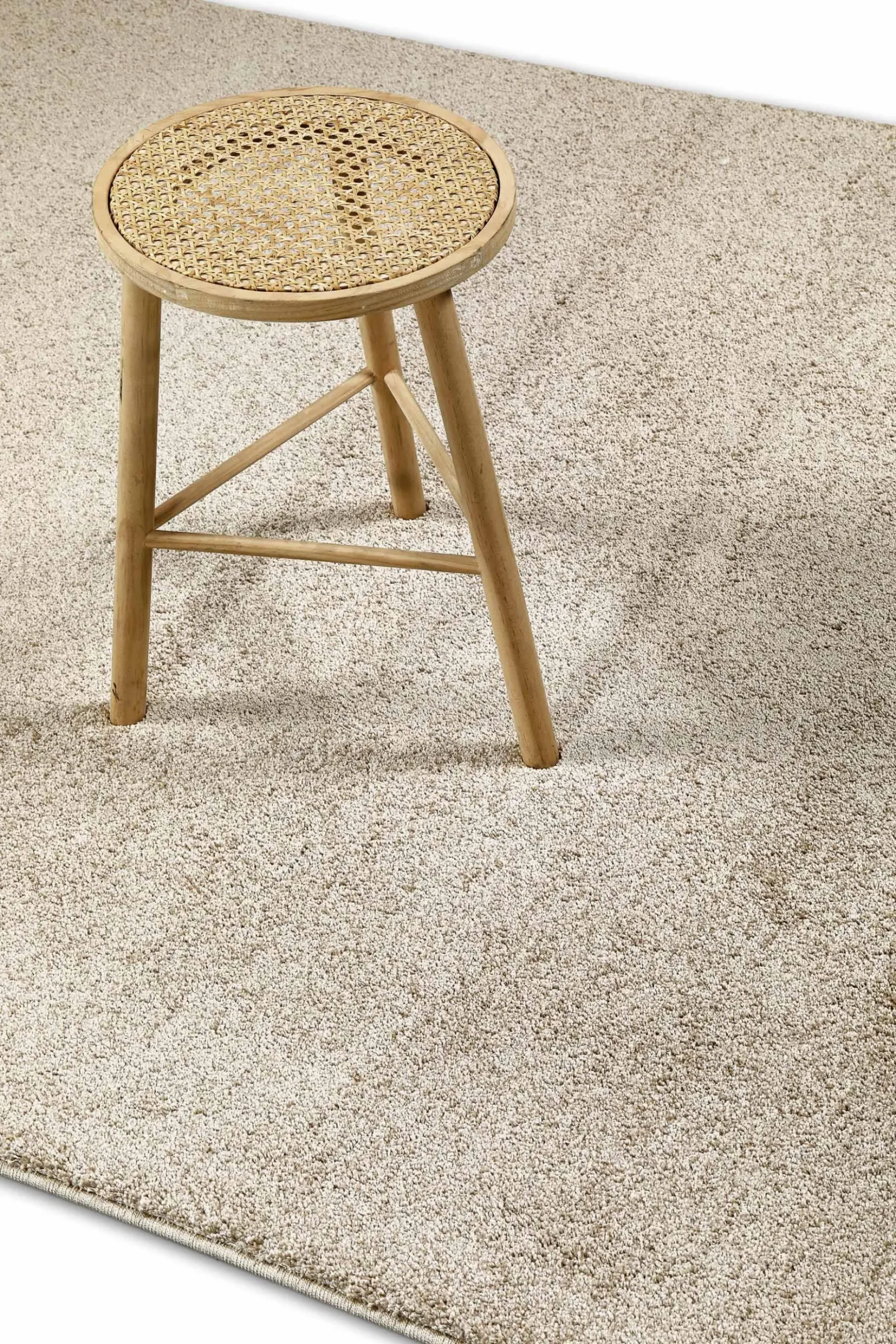 Kurzflorteppich Sand Beige "Nova" WECONhome Basics