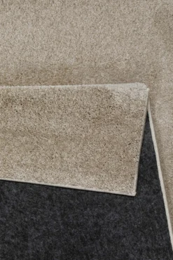 Kurzflorteppich Sand Beige 