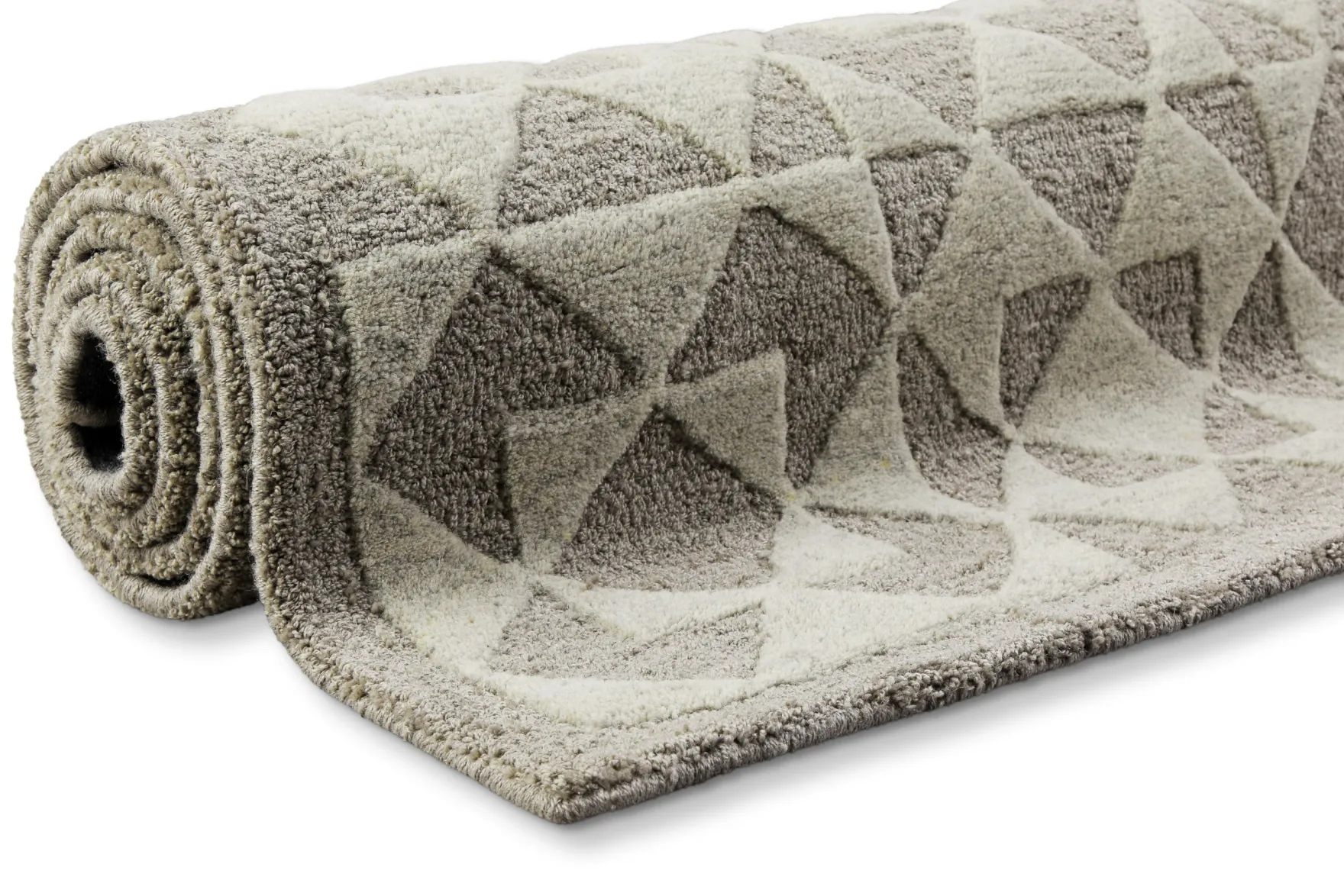 Kurzflorteppich Taupe "Downtown" WECONhome