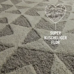 Kurzflorteppich Taupe