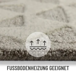 Kurzflorteppich Taupe