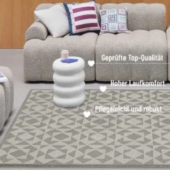 Kurzflorteppich Taupe