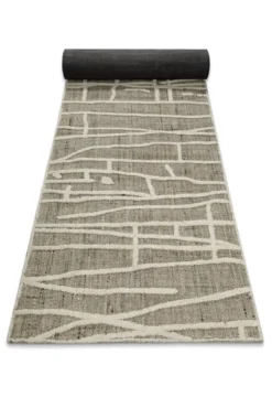 Kurzflor Teppich Taupe meliert 
