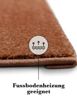 Kurzflorteppich Ziegel Rot "Freja" WECONhome Basics
