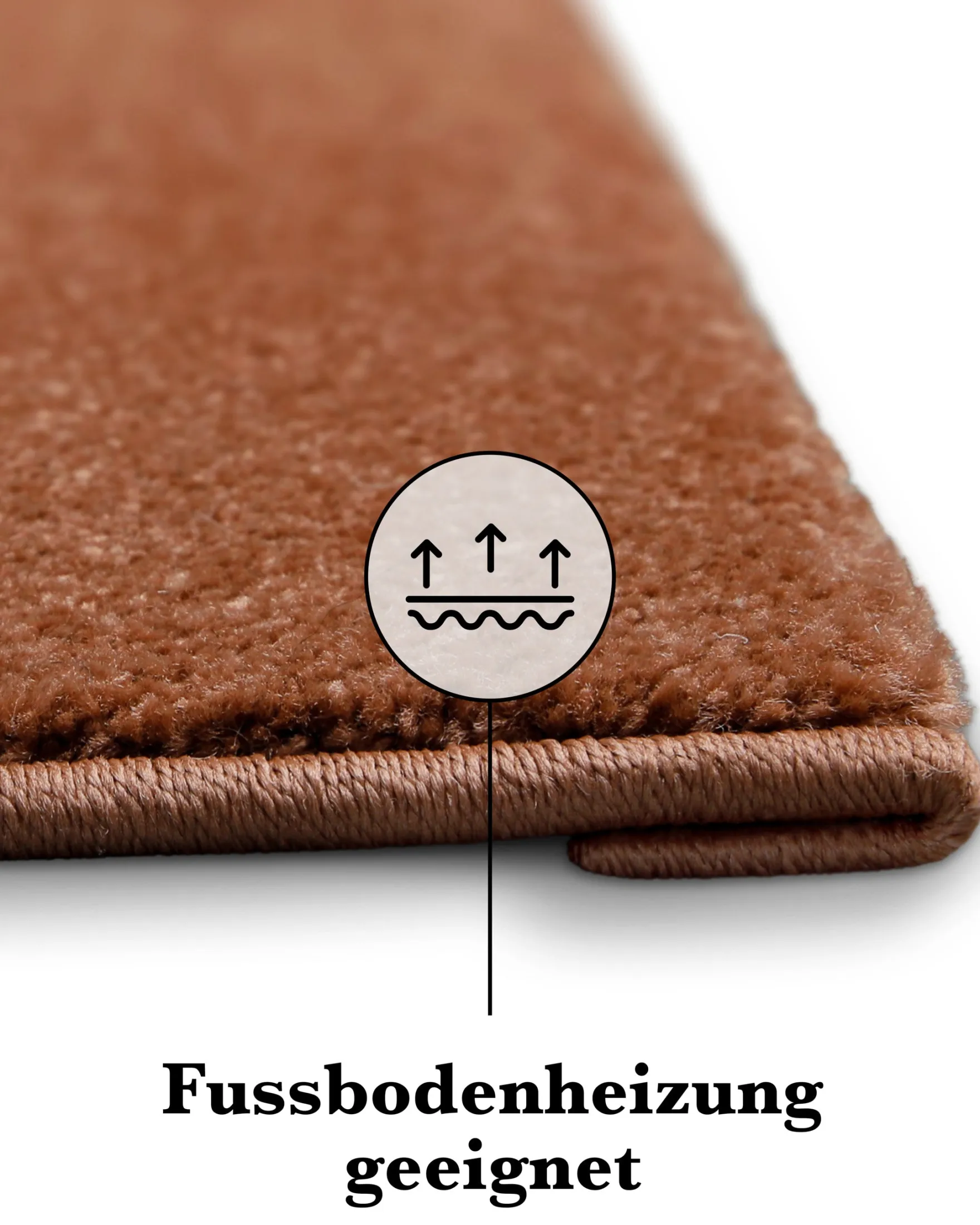 Kurzflorteppich Ziegel Rot "Freja" WECONhome Basics
