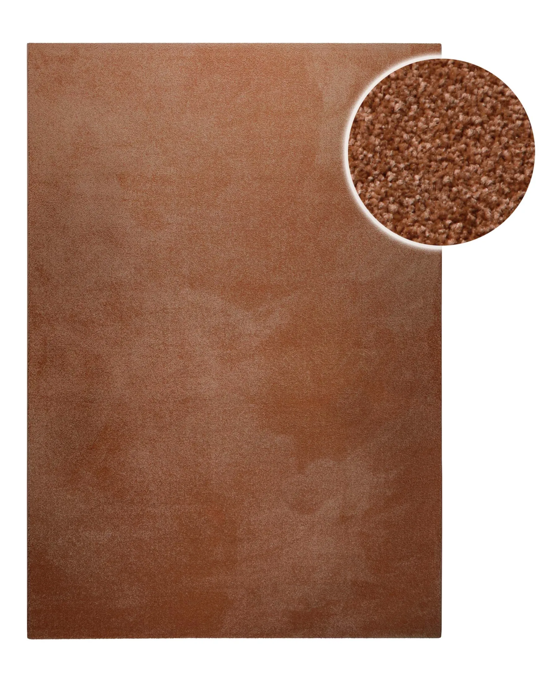 Kurzflorteppich Ziegel Rot "Freja" WECONhome Basics