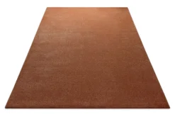 Kurzflorteppich Ziegel Rot