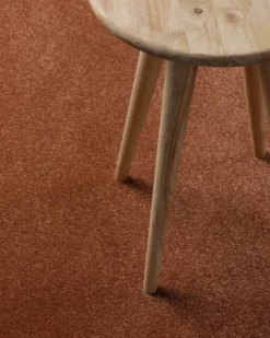 Kurzflorteppich Ziegel Rot