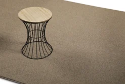 Kurzfor Teppich Braun Beige meliert
