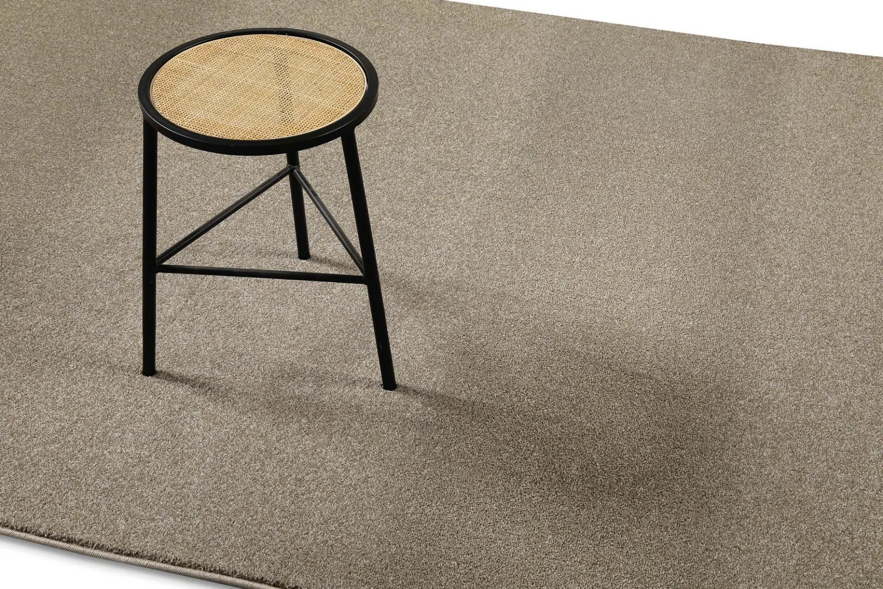Kurzfor Teppich Dunkelbeige meliert "Tim" WECONhome