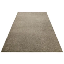 Kurzfor Teppich Dunkelbeige meliert
