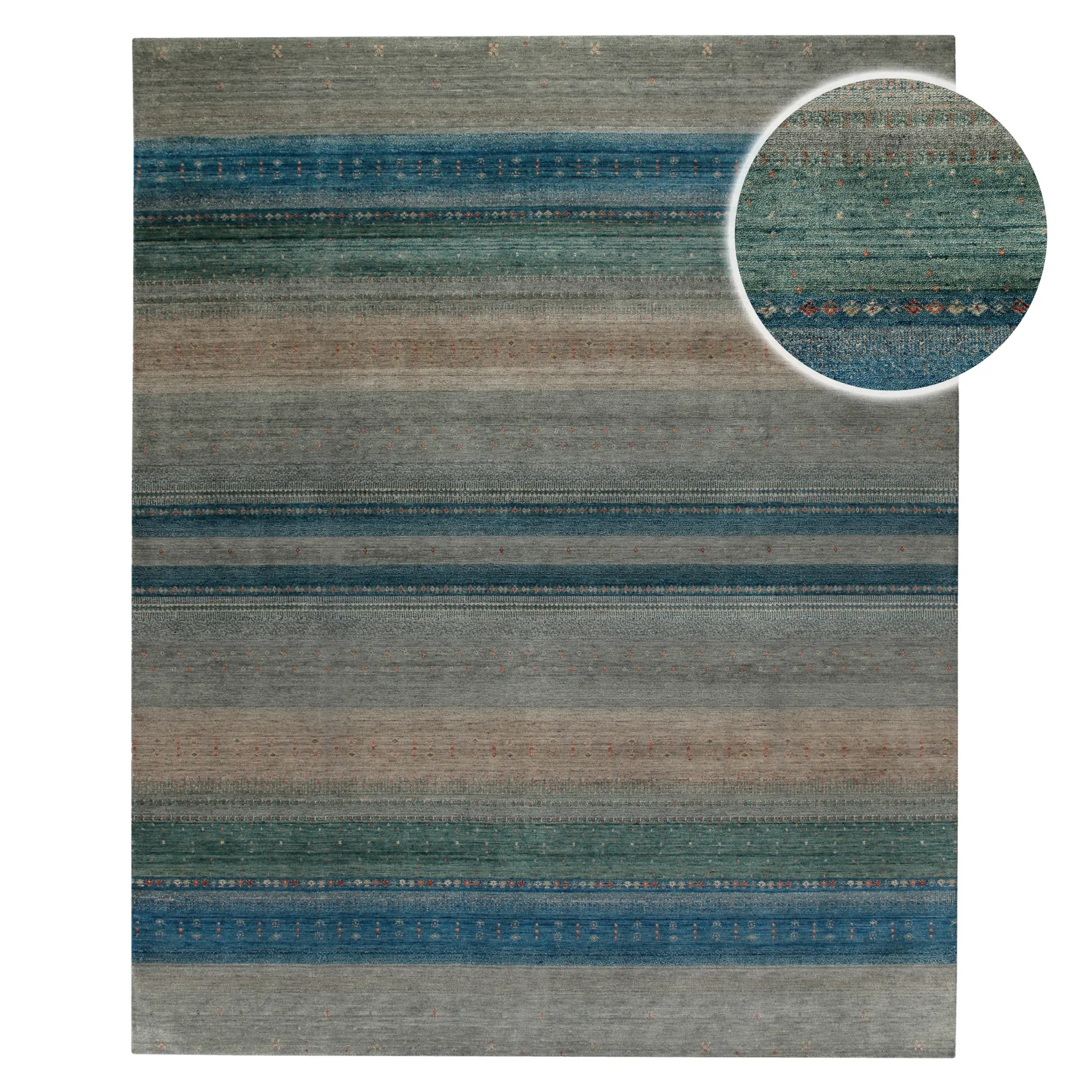 Loribaft Teppich 100 % Schurwolle 245x305 cm