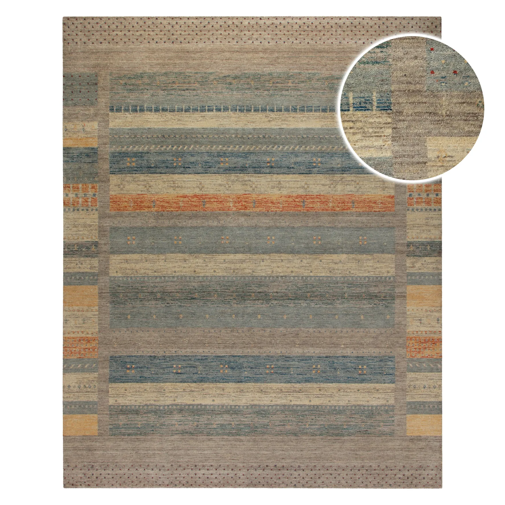 Loribaft Teppich 100 % Schurwolle 245x305 cm
