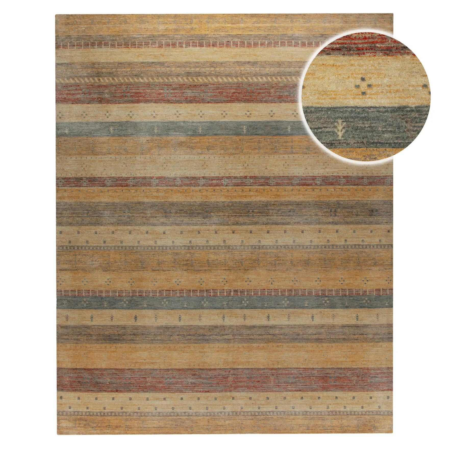 Loribaft Teppich 100 % Schurwolle 245x305 cm