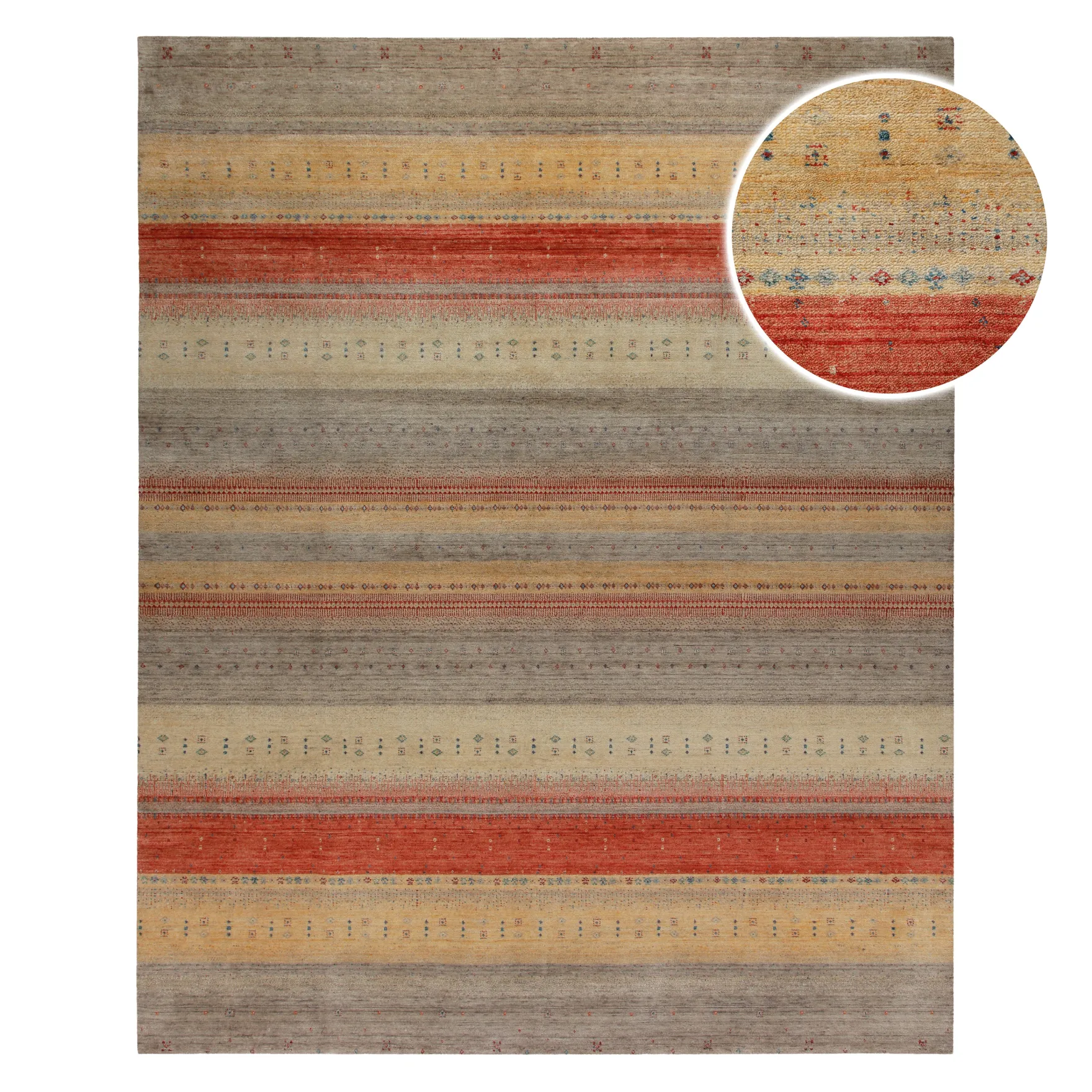 Loribaft Teppich 100 % Schurwolle 245x305 cm