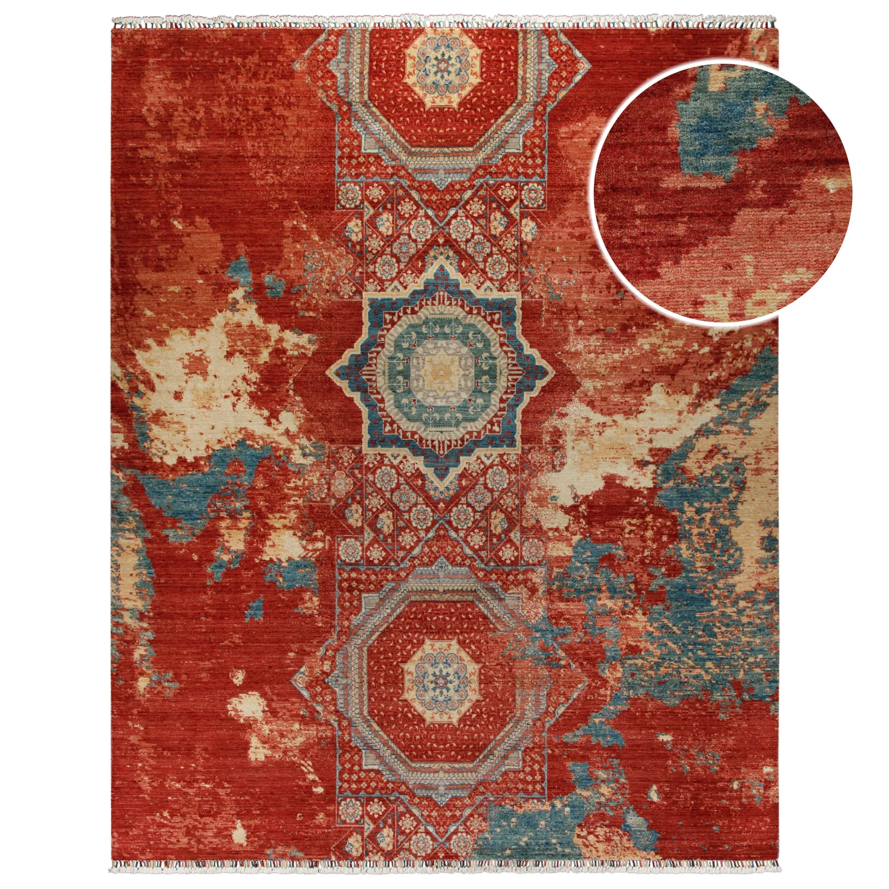 Loribaft Teppich 100 % Schurwolle 245x305 cm