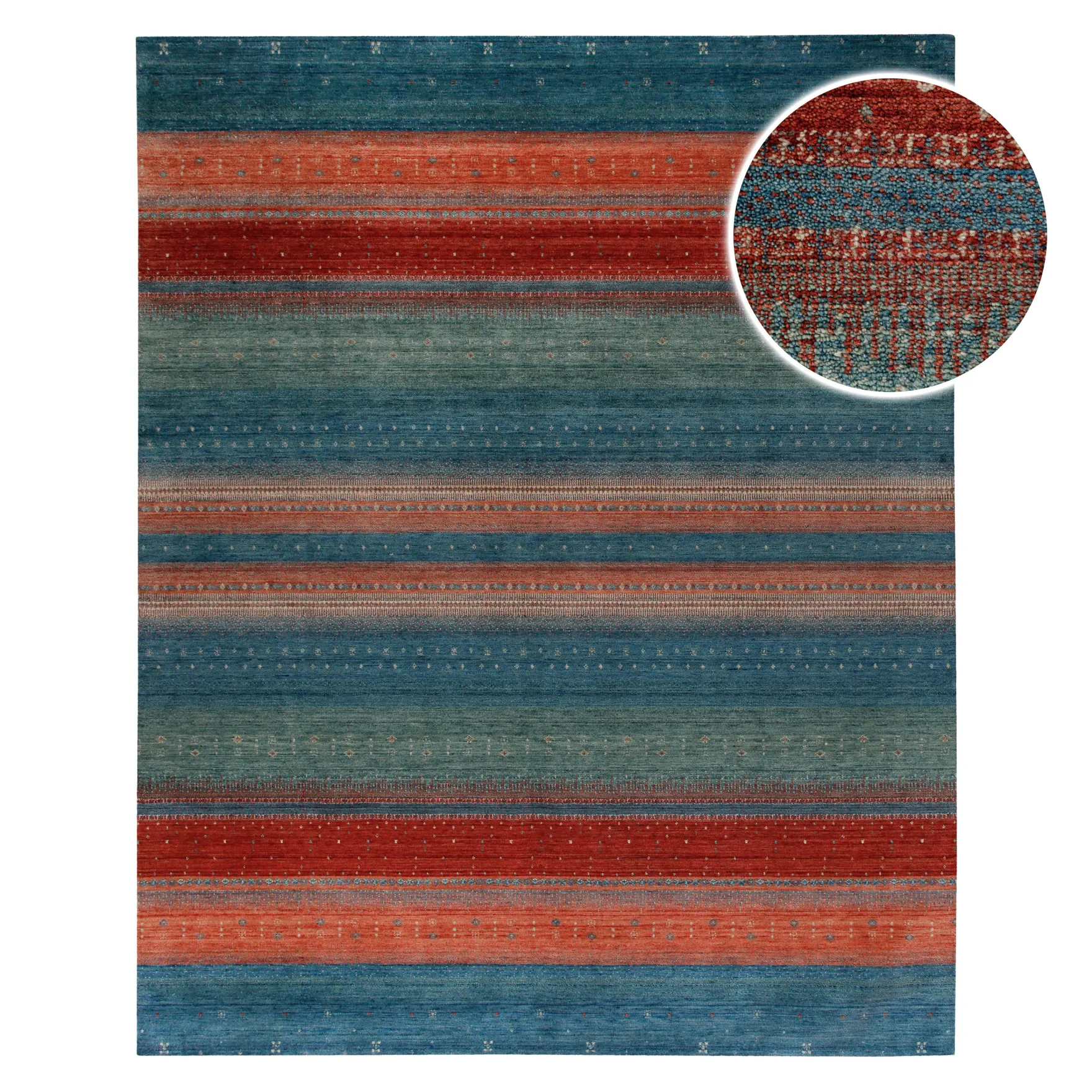 Loribaft Teppich 100 % Schurwolle 245x305 cm