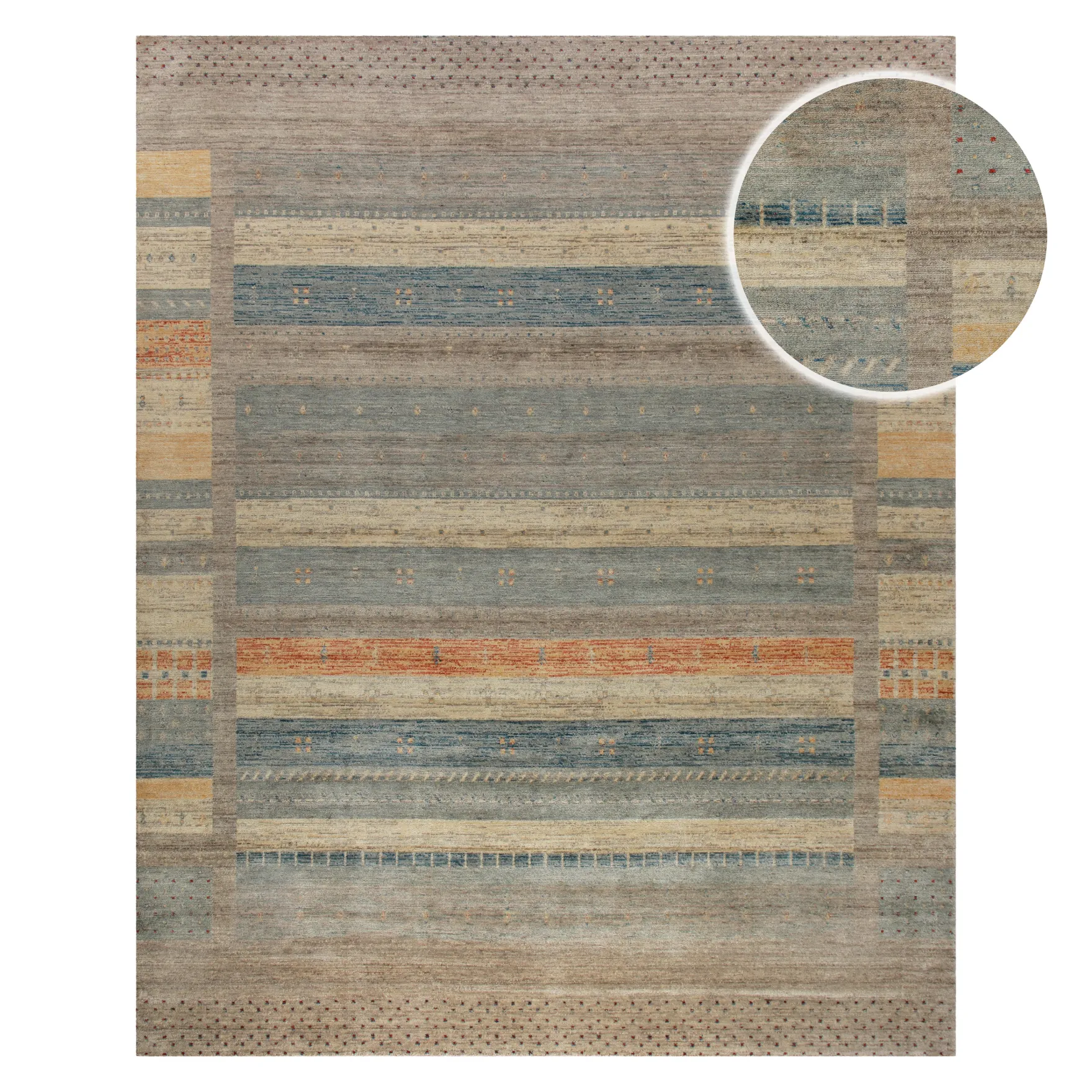 Loribaft Teppich 100 % Schurwolle 245x305 cm