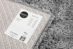Nachhaltiger Teppich Grau Silber soft & weich 