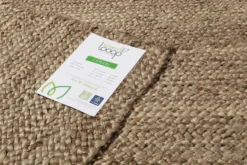 Nachhaltiger Teppich Natur Braun aus Jute 