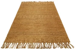 Nachhaltiger Teppich Naturfarben aus Jute "Marseille" Green Looop