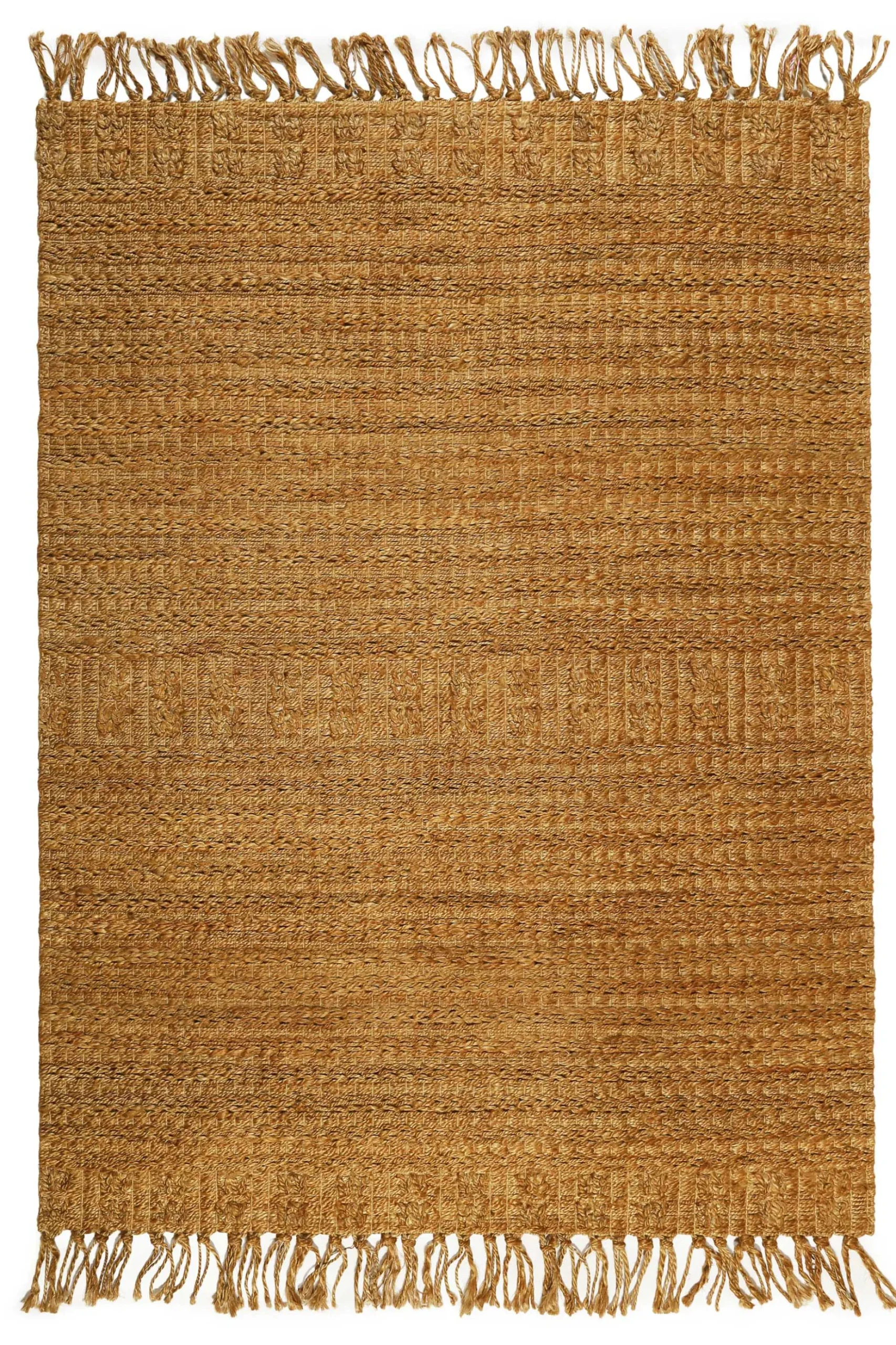 Nachhaltiger Teppich Naturfarben aus Jute "Marseille" Green Looop
