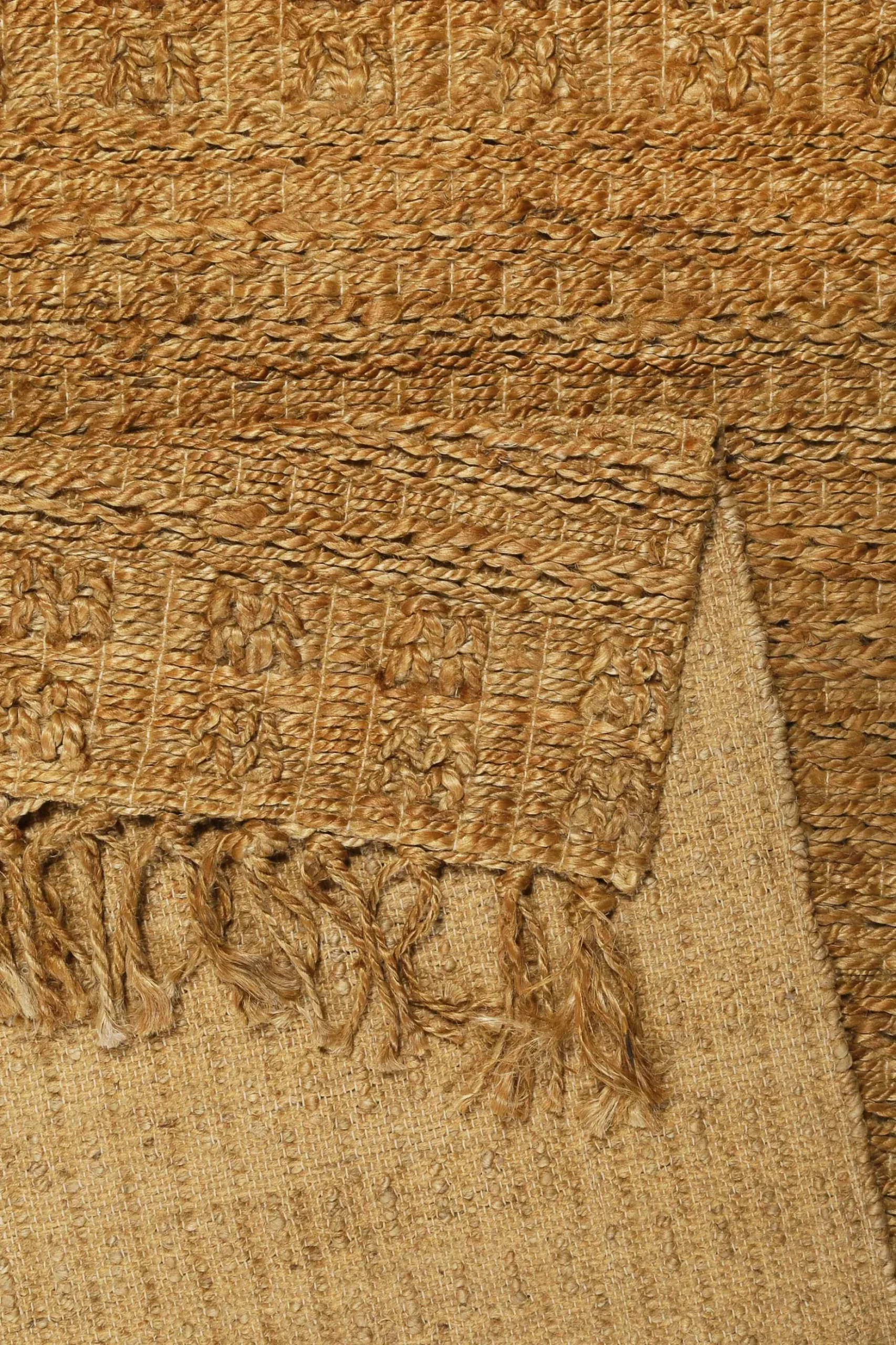 Nachhaltiger Teppich Naturfarben aus Jute "Marseille" Green Looop