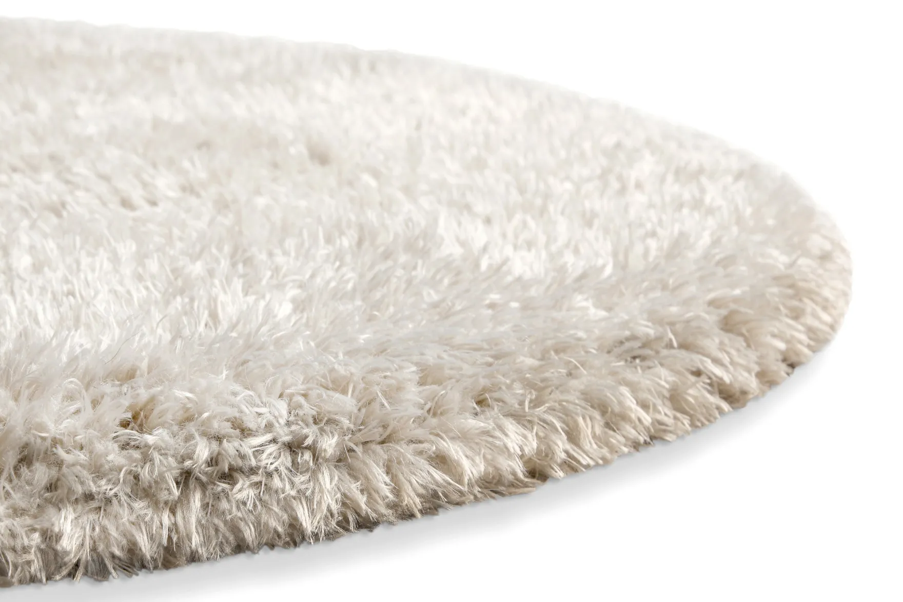 Nachhaltiger Teppich Rund Creme Beige soft & weich "Matteo" Homie Living