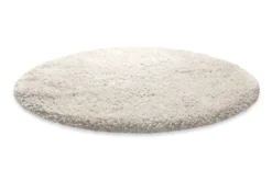 Nachhaltiger Teppich Rund Creme Beige soft & weich