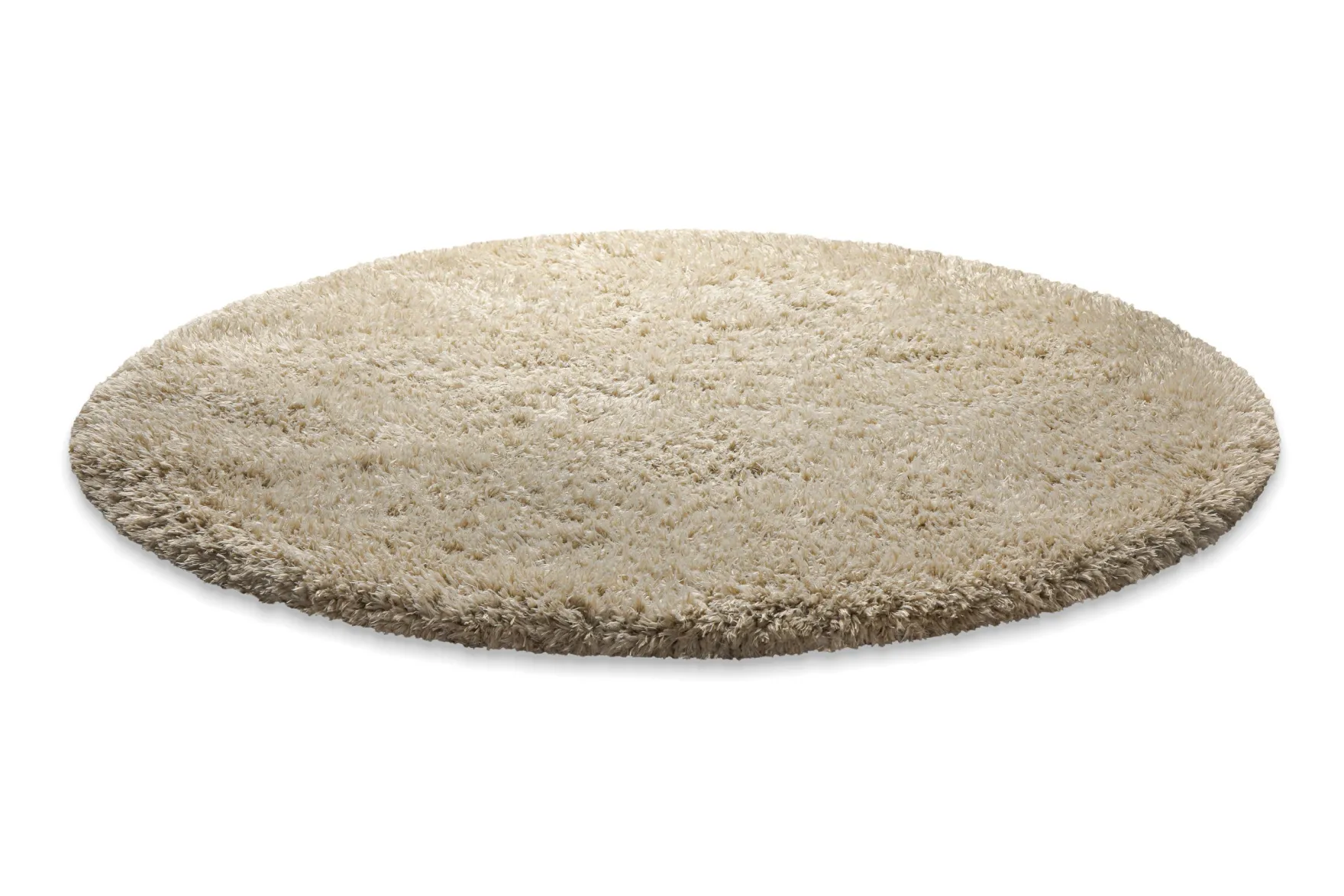 Nachhaltiger Teppich Rund Sand Braun soft & weich "Matteo" Homie Living
