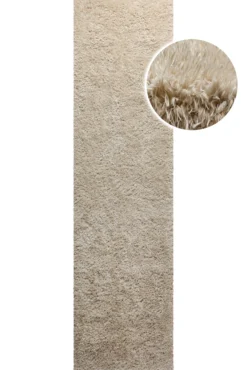 Nachhaltiger Teppich Sand Braun soft & weich