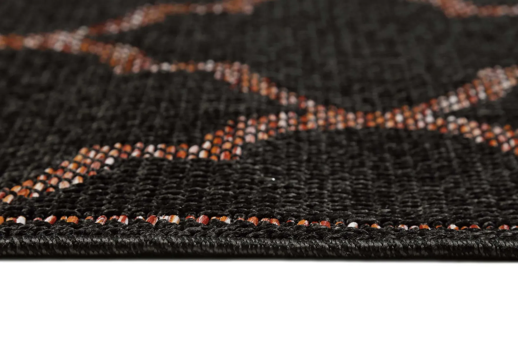 Outdoor Teppich Anthrazit Rot "Gleamy" WECONhome
