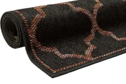 Outdoor Teppich Anthrazit Rot