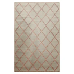 Outdoor Teppich Beige Rot 