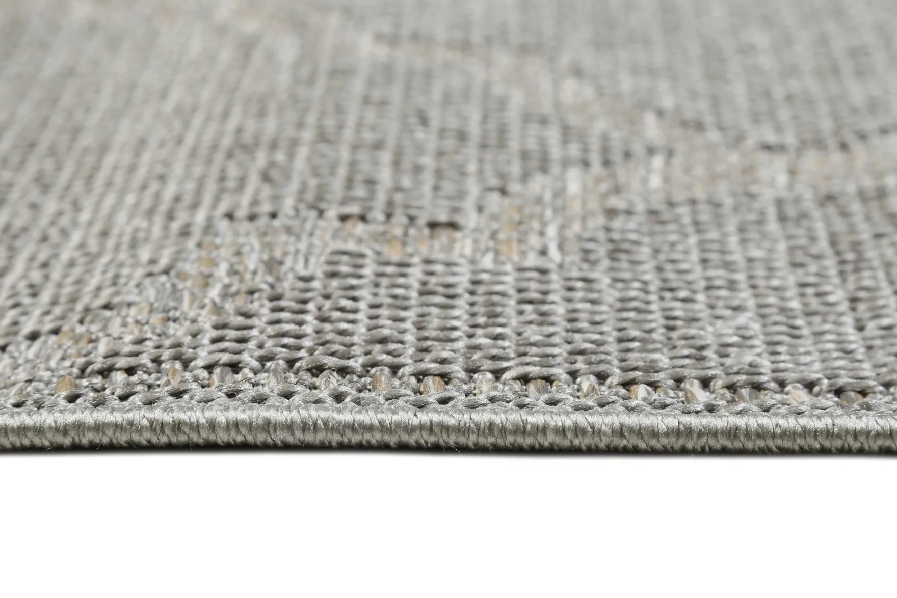 Outdoor Teppich Grau Silber "Gleamy" WECONhome