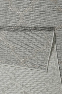 Outdoor Teppich Grau Silber
