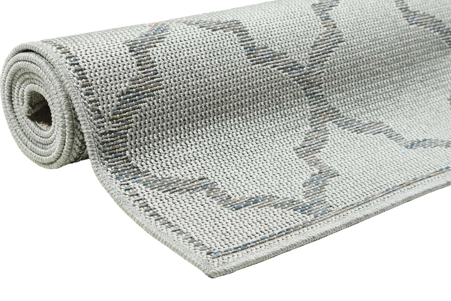 Outdoor Teppich Hellblau "Gleamy" WECONhome