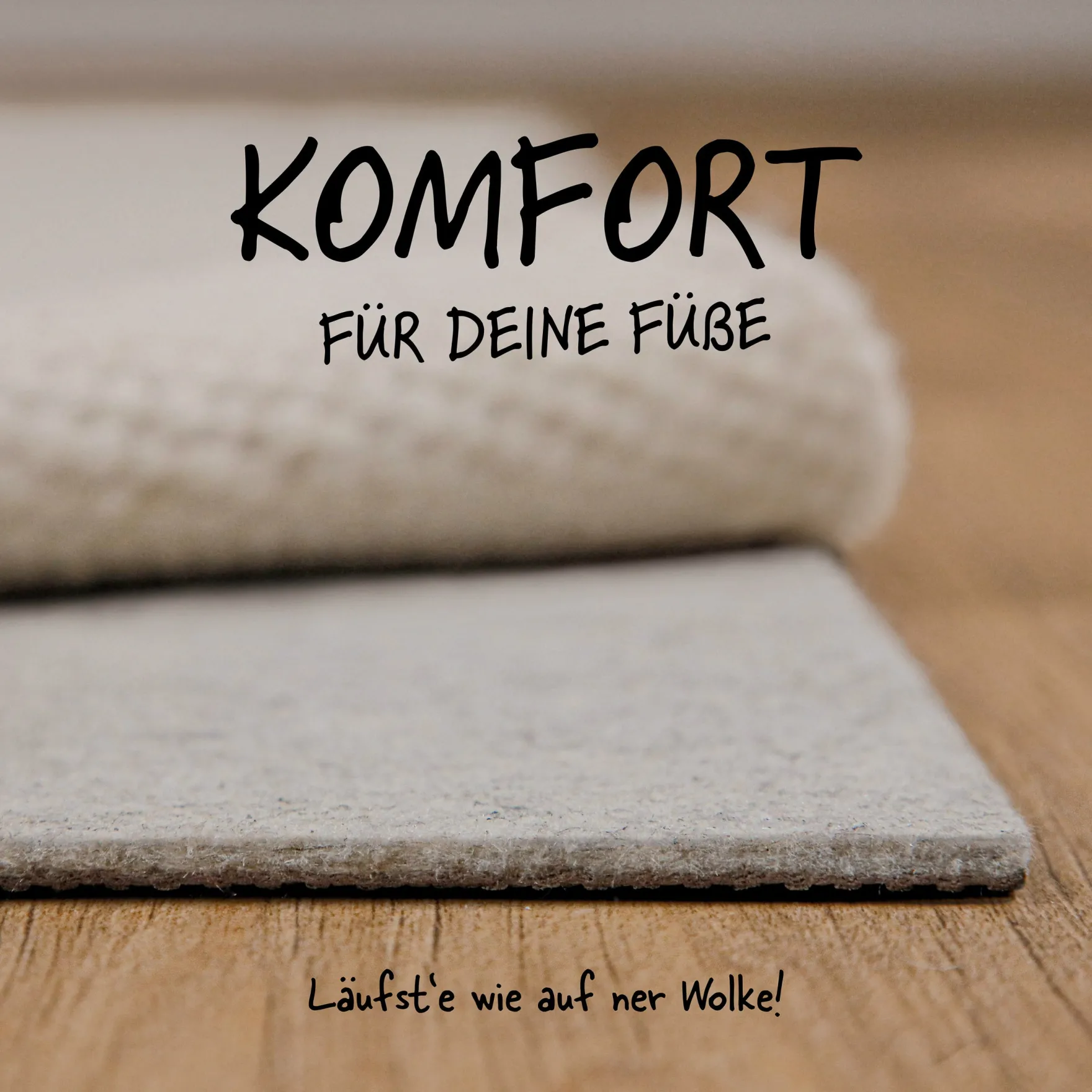 Premium "RugPad" Teppichunterlage für sicheren Halt - WECONhome