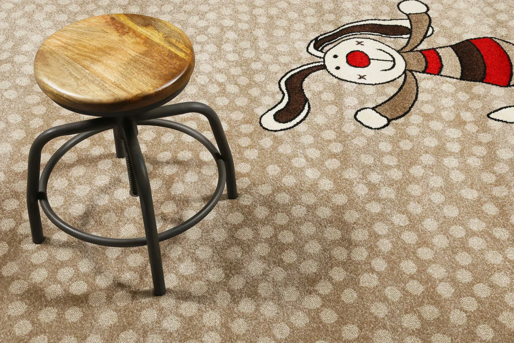 Sigikid Kinderteppich Beige Sand "Rainbow Rabbit"
